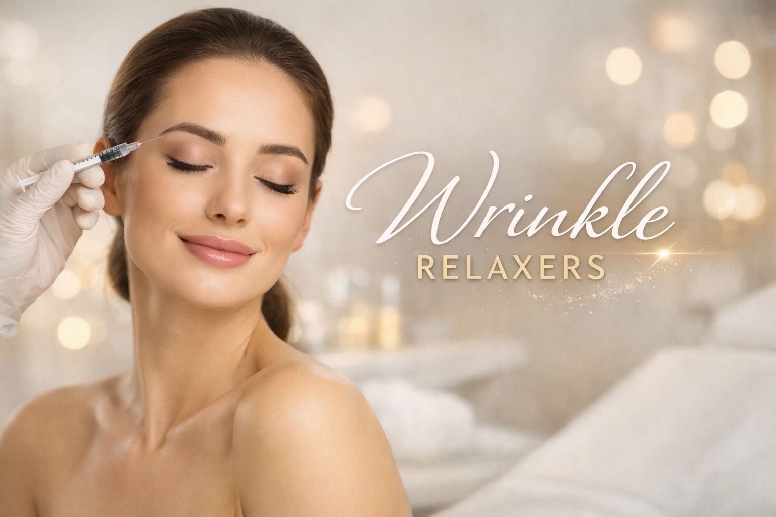 Wrinkle relaxer treatment being performed at Essence by Shine